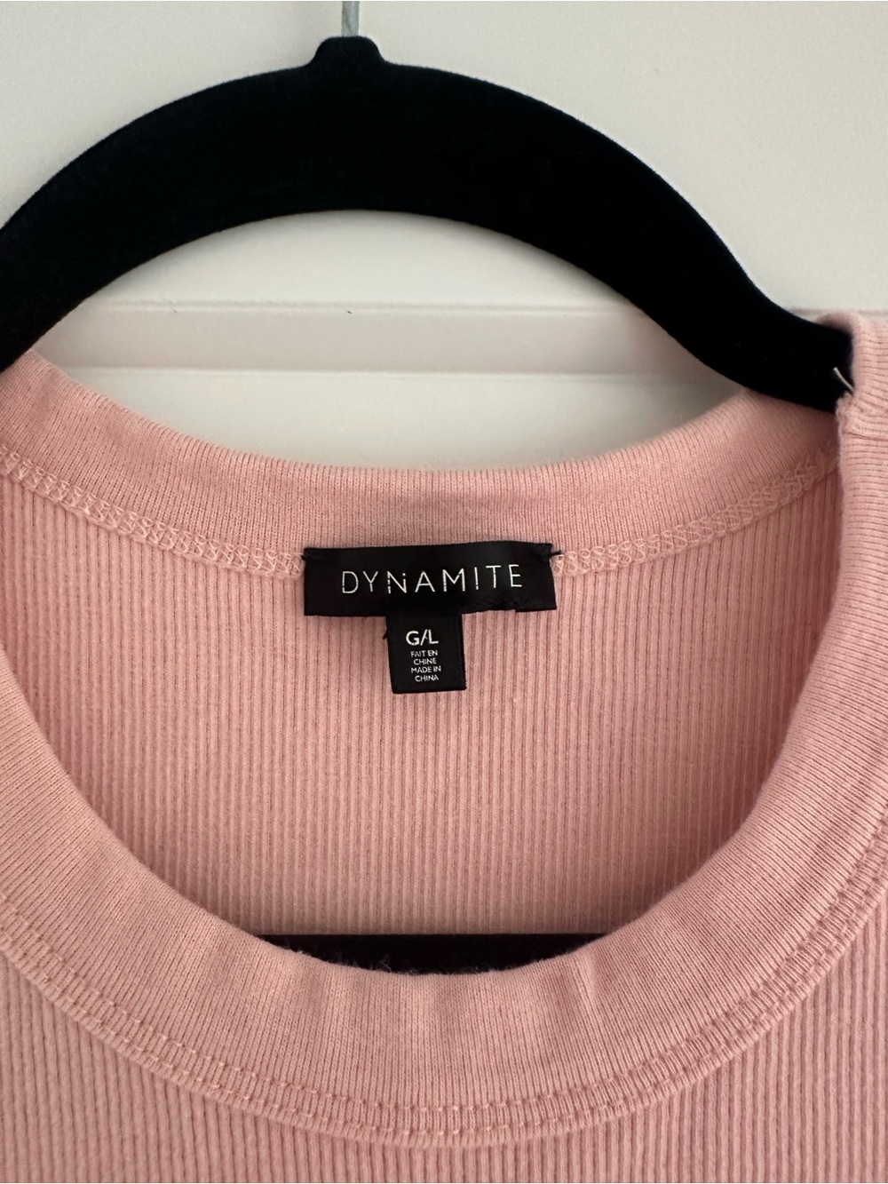 Dynamite Blush Ribbed Tank - Picture 2 of 2